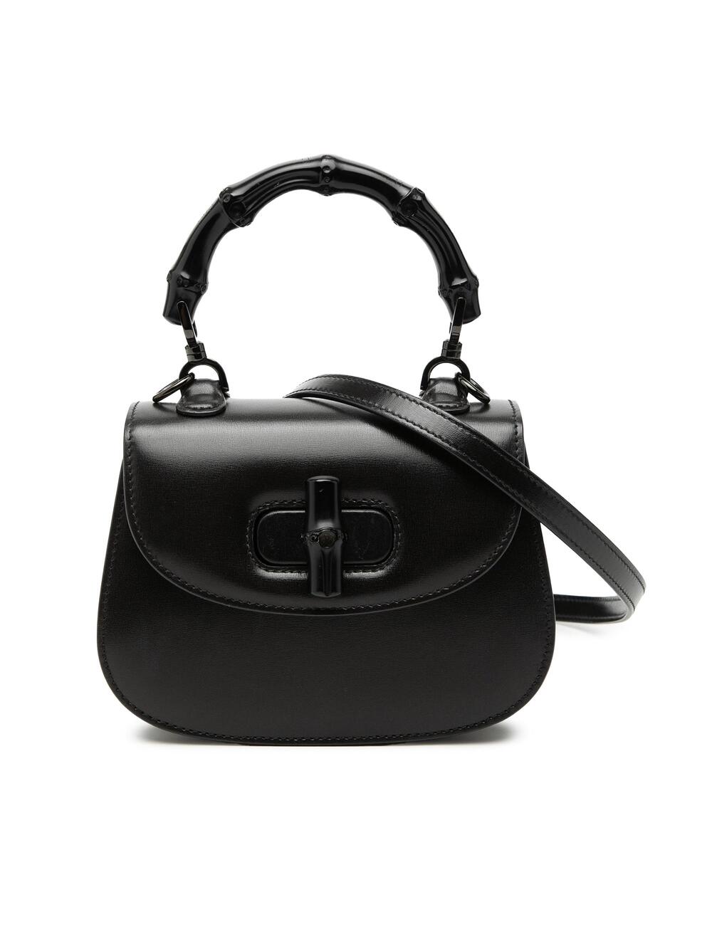 Gucci Bamboo Top Handle Bag Leather #326654G22B
